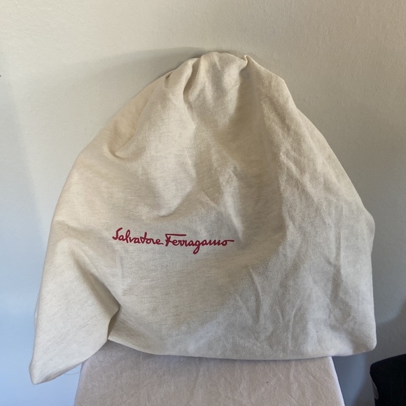 Salvatore Ferragamo Pebbled Leather Satchel/Crossbody - Picture 11 of 11